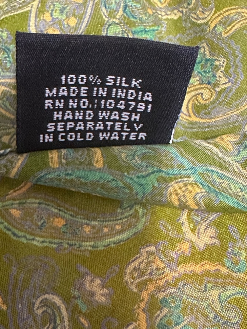 Boho Wrap Skirt in Warm Orange Ikat - Picture 9 of 12